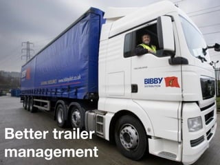 Better trailer
management
 