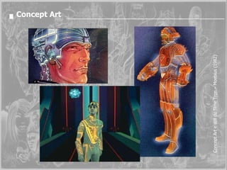 Concept Art e still do filme Tron – Moebius (1982) Concept Art 