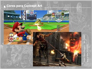 Cores para Concept Art Super Mario Sluggers - Wii (2008) God of War III (2010) 