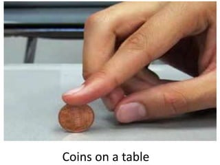 Coins on a table
 