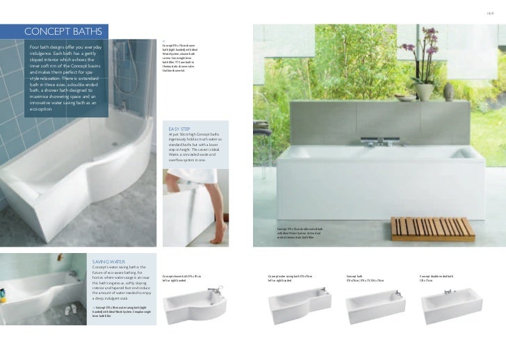 Bathroom Suites Ideal Standard Ireland Concept brochure 2011