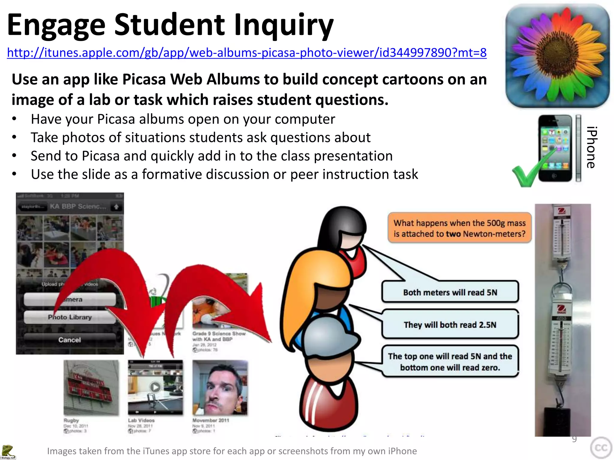Clipart people from: http://www.clker.com/search/krug/1
The population is 750.
Concept Cartoons could be used to set up practice problems which need to be
worked out on whiteboards or scrap paper.
An ecologists captures 10
beetles and marks them.
These are returned to their
habitat.
In a second capture, 15
beetles are collected.
5 of these have marks.
How could the ecologist
determine the population
estimate of beetles?
What is the population?
The population is 30.
You cannot estimate the
population.
Clipart beetles from: http://www.clker.com/clipart-green-beetle.html
 