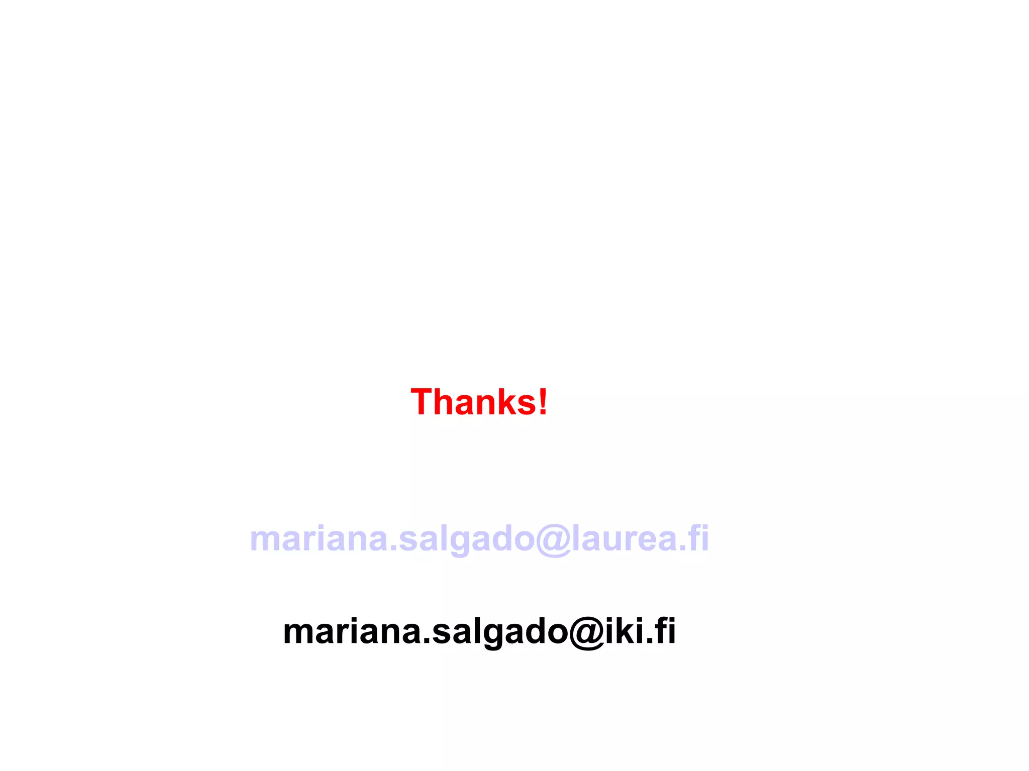 Thanks! [email_address] [email_address] 