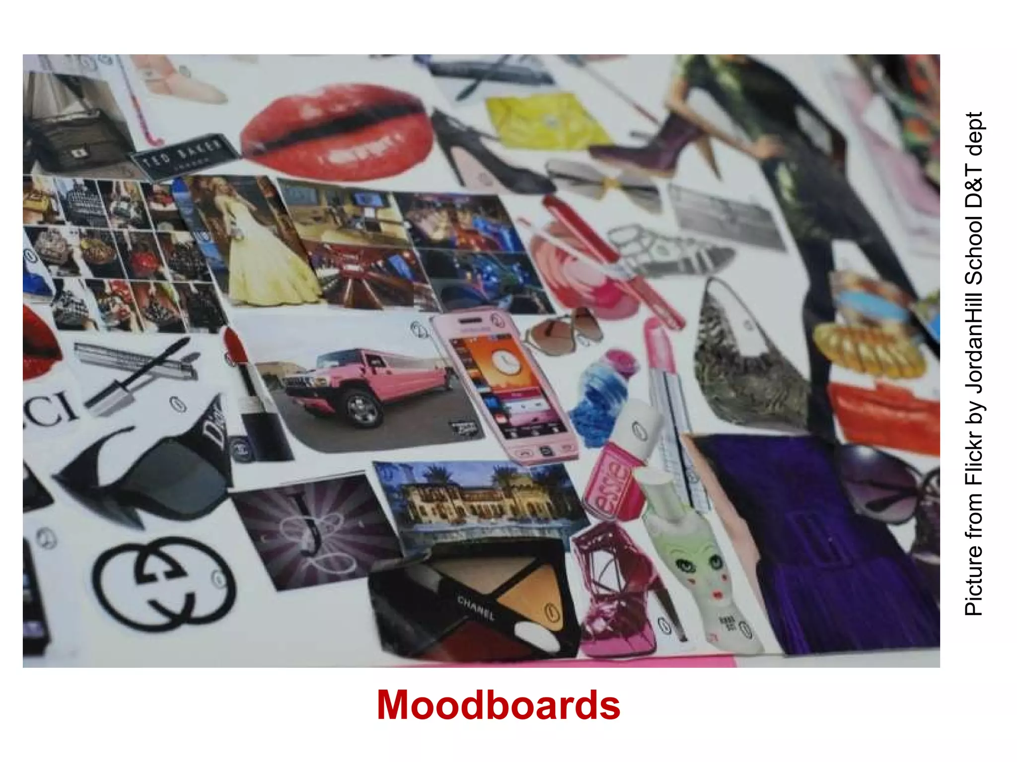 Moodboards Picture from Flickr by JordanHill School D&T dept  
