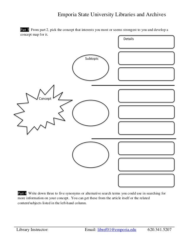 Concept development worksheet