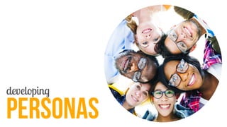 developing 
PERSONAS 
 