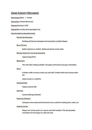 Concept document | DOCX | Arms & Ammunition | Sensitive Topics