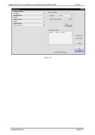 Support de cours : Conception et simulation des systèmes à PIC 1 ELT
Support de cours Page 29
Figure 4-6
 