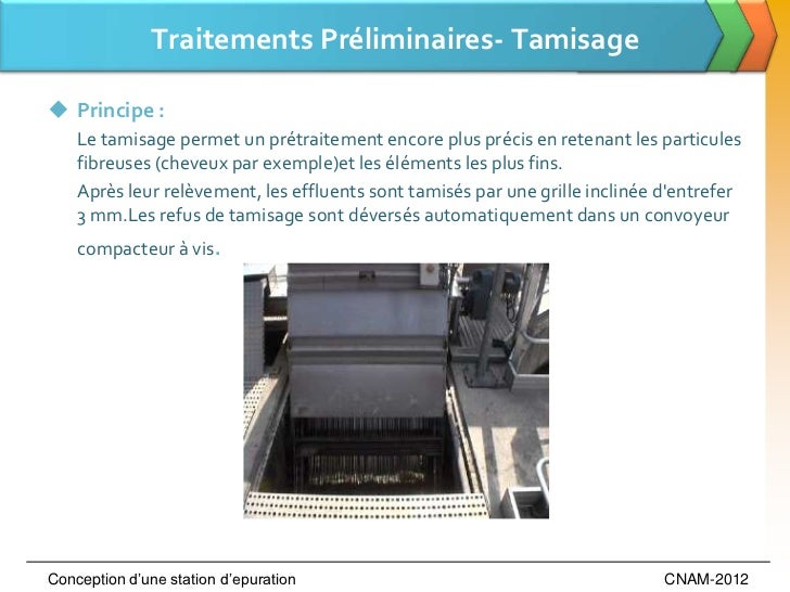 Conception d'une station d'epuration