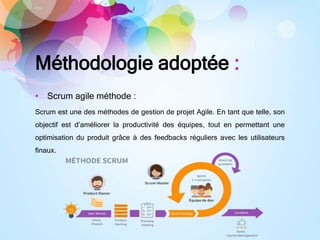 Méthodologie adoptée :
• Scrum agile méthode :
Scrum est une des méthodes de gestion de projet Agile. En tant que telle, s...