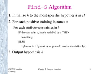 Concept Learning in Artificial Intelligence | PDF
