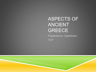 ASPECTS OF
ANCIENT
GREECE
 