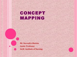 CONCEPT
MAPPING
Mr. Surendra Sharma
Assist. Professor
Swift Institute of Nursing
 