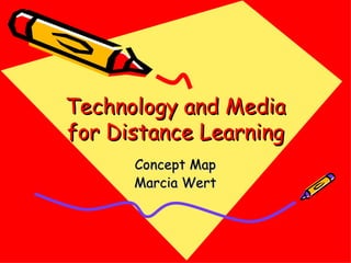 Technology and Media for Distance Learning Concept Map Marcia Wert 