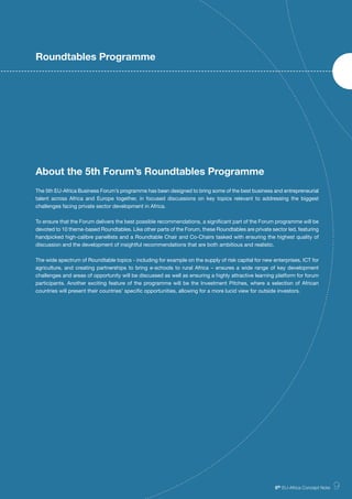 Roundtables Email Example 5th EU-Africa Business Forum Specific | PDF