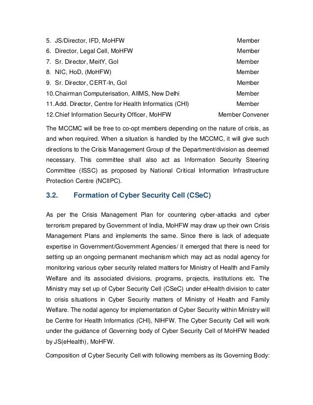 Computer Emergency Response Team for Health Care Sector (CERTH)