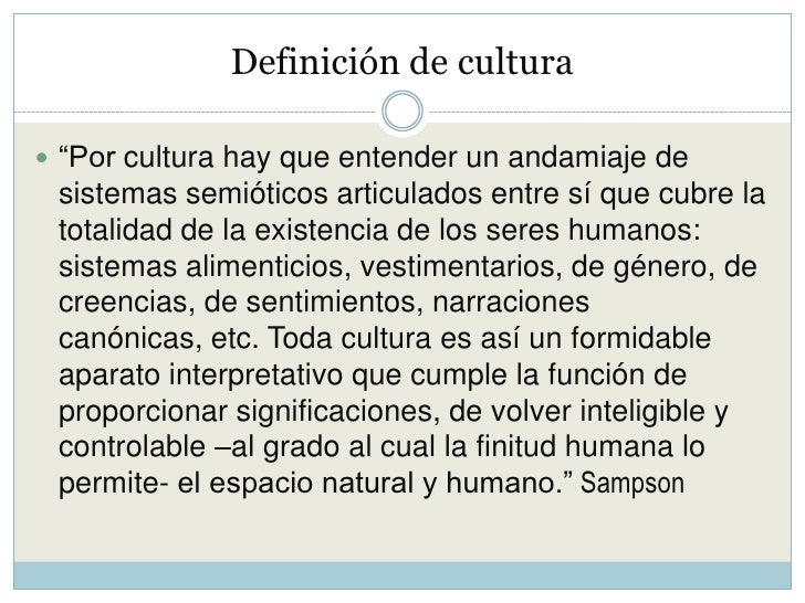 Concepto cultura