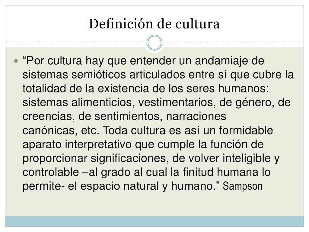 Concepto Cultura