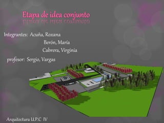 Integrantes: Acuña, Roxana 
Berón, María 
Cabrera, Virginia 
profesor: Sergio, Vargas 
Arquitectura U.P.C IV 
 