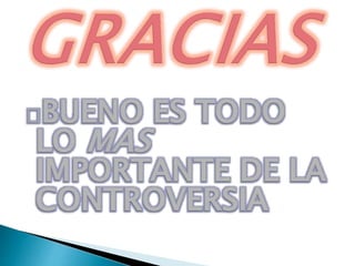 Concepto de controversia