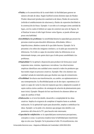 Concepto de creatividad