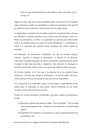 Concepto de creatividad