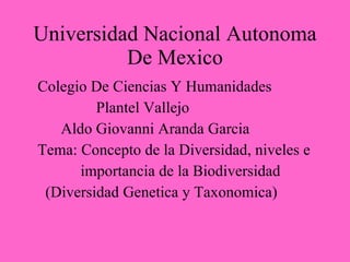 Universidad Nacional Autonoma De Mexico ,[object Object],[object Object],[object Object],[object Object],[object Object],[object Object]