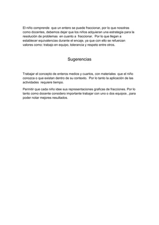 Concepto de fracciones