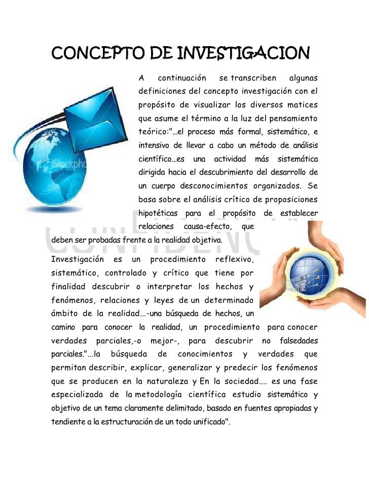 Concepto de investigacion
