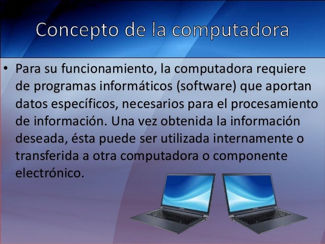Concepto de la computadora