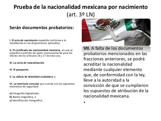 La Doble nacionalidad en Mexico