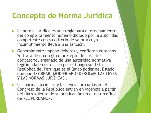 Concepto de normas juridicas