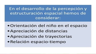 Concepto espacial en educacion parvularia