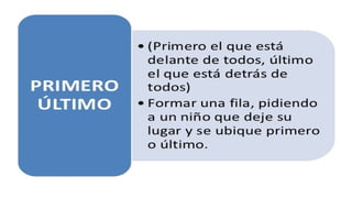 Concepto espacial en educacion parvularia