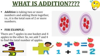 CONCEPT OF ADDITION | PPTX | Homework and Study | Education