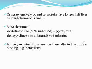 Concept of clearance & factors affecting renal excretion | PPTX
