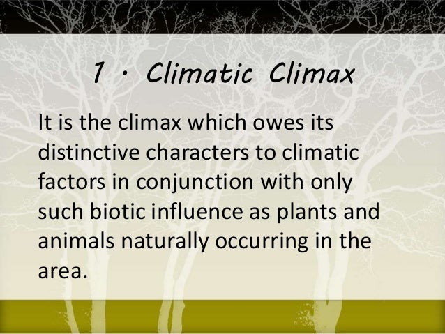 Concept Of Climax