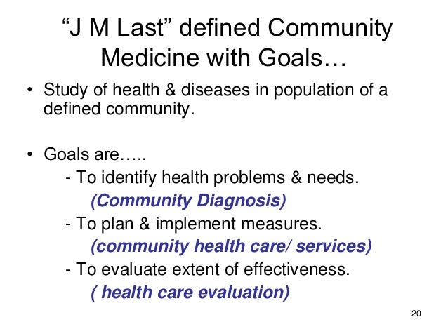 Concept Of Community Medicine