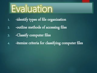 Concept of computer files | PPT