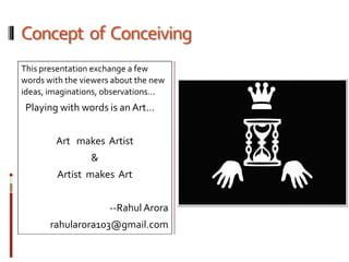 Concept of conceiving by rahul arora | PDF
