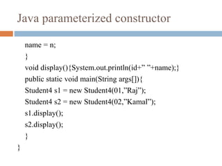 Concept of constructors | PPT