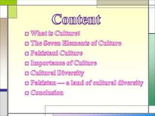 Concept of culture & cultural diversity | PPTX