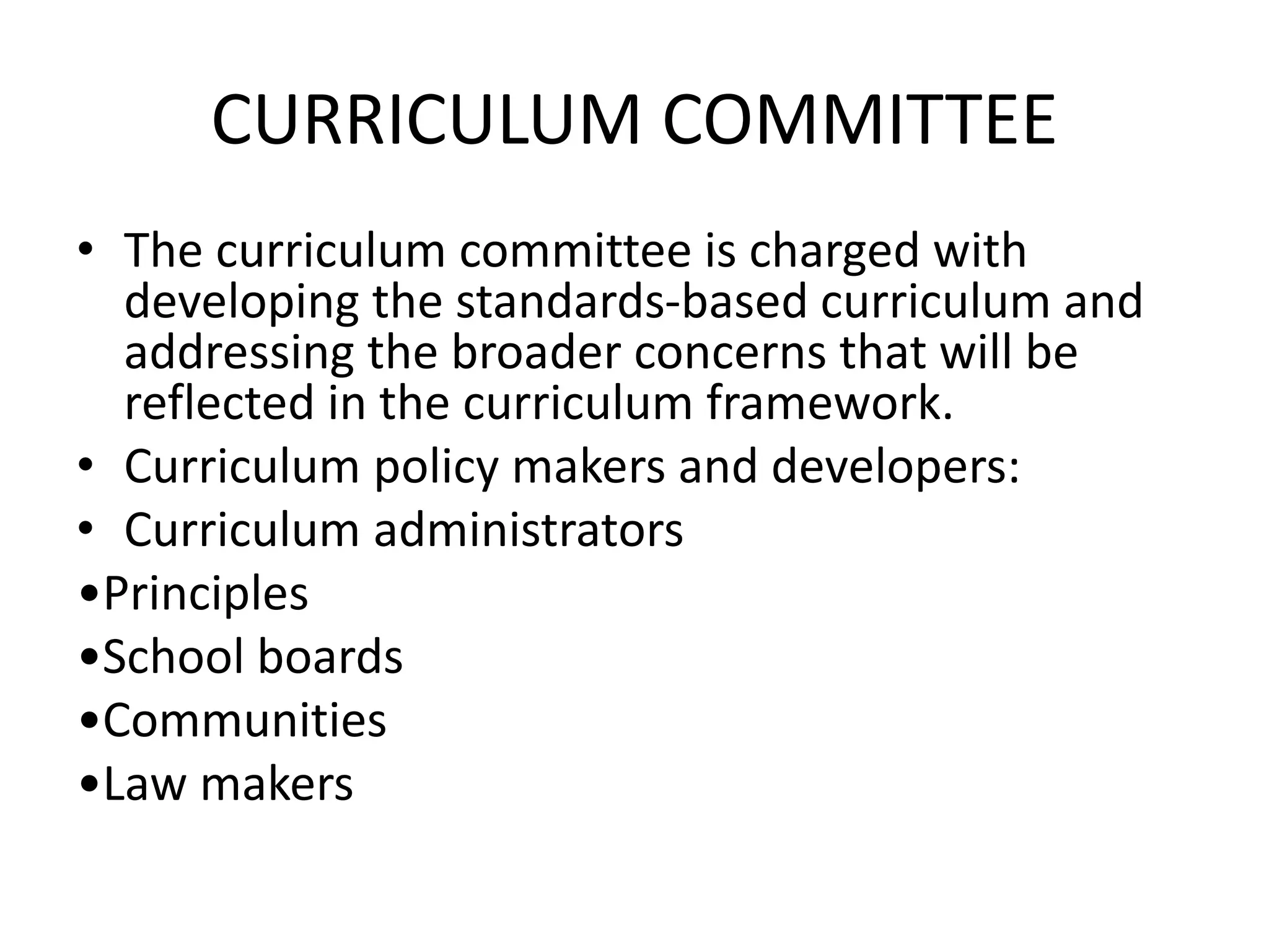 Concept of curriculum | PPTX