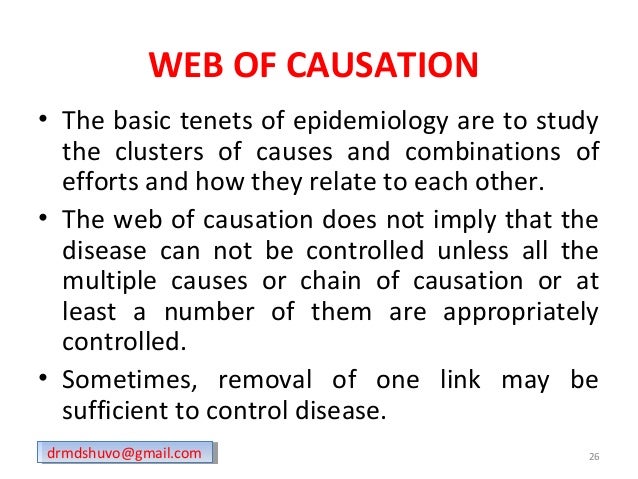 concept of causation in epidemiology ppt