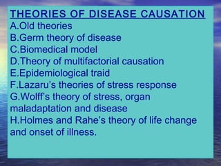 theory of disease causation pdf