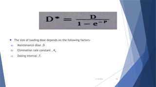 CONCEPT OF DOSING and KINETICS OF ELIMINATION.pptx