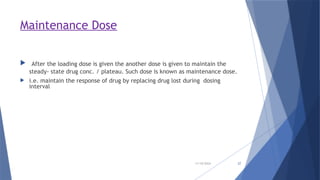 CONCEPT OF DOSING and KINETICS OF ELIMINATION.pptx