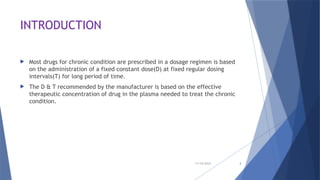 CONCEPT OF DOSING and KINETICS OF ELIMINATION.pptx