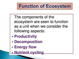 Concept of Ecosystem | PPT