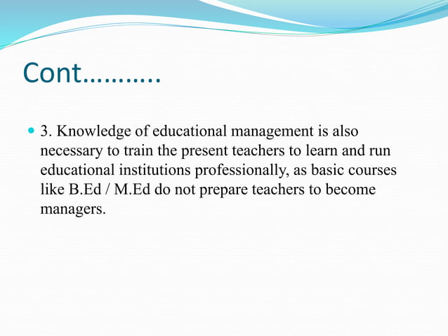 Concept Of Educational Management